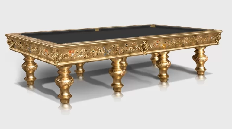 Klimt Natural or Moire Gold Leaf billiard Pool Table