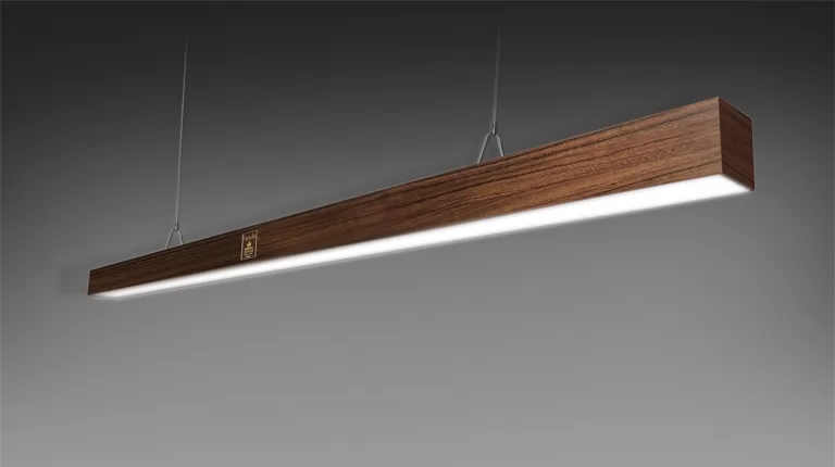 Stilo lamp lacquered and precious woods
