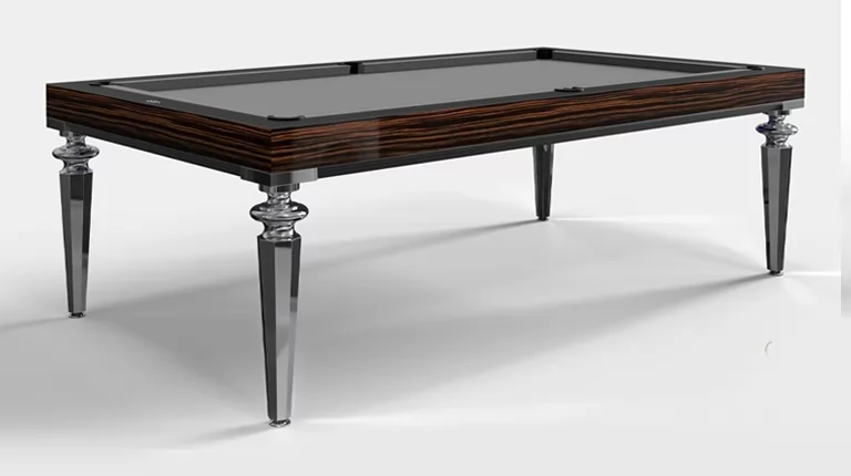 Pool Table Princess Bicolor Ebony Makassar Wood